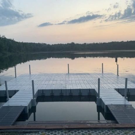 Übergang zum modularen Schwimmsteg 200×110 cm