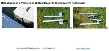 Auffahrplattform für Jetskis mit einem Satz Verbindungsstücke für einen Kai oder eine andere Art von Pier