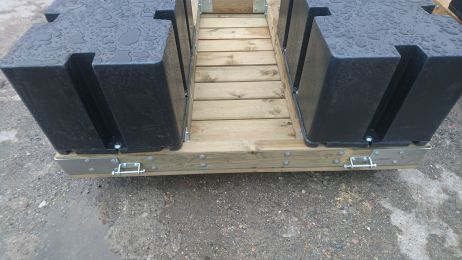Ponton schwarz 200 Liter, PE