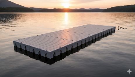 Schwimmsteg 232 x 620 x 25 cm