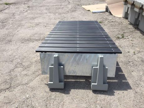 Übergang zum modularen Schwimmsteg 200×110 cm