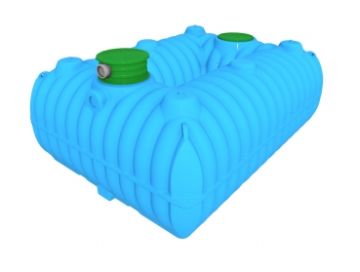 Zisterne / Regenwasser Erdtank FLAT 7000 Liter, PE