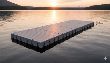 Schwimmsteg 232 x 620 x 25 cm