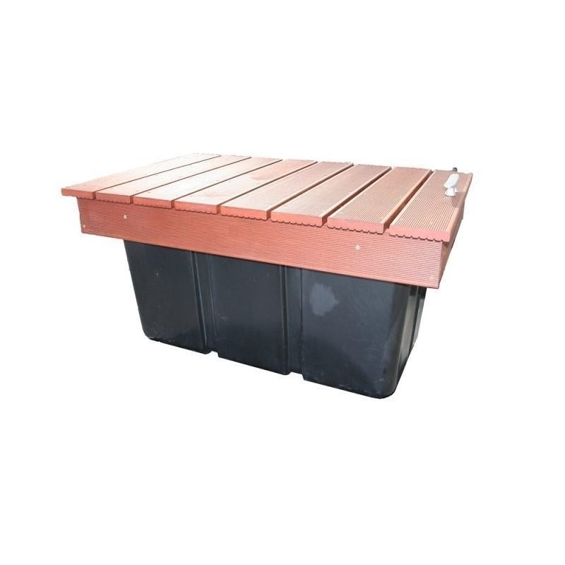 Ponton schwarz, 150 Liter, PE