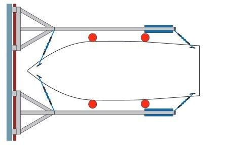 Gateway Ponton / Floating docks Pontoon Y-Bom, blue, 110 liter, Polyethylene