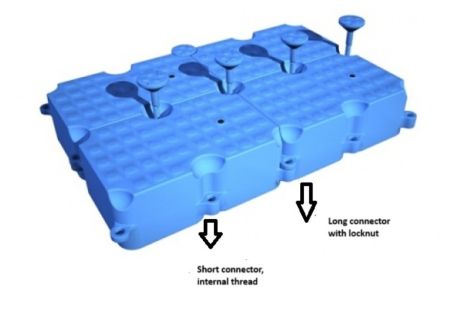 Connector for FLEX Cube pontoon system I