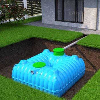 Cistern / rainwater underground tank FLAT 7000 liters, Polyethylene