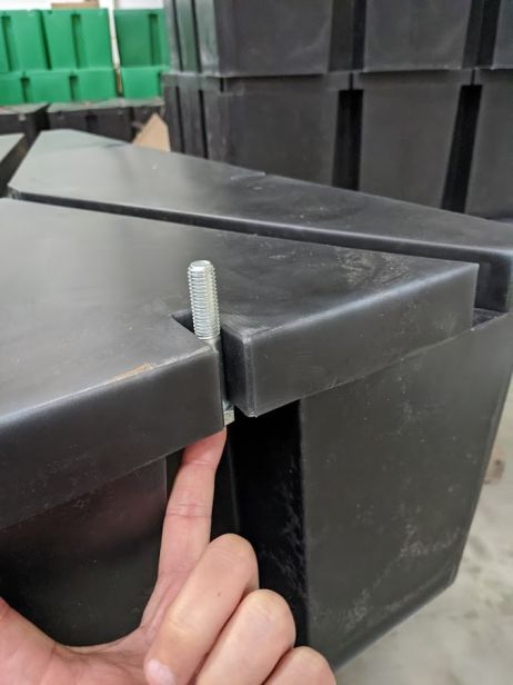 Pontoon black, 150 liter, Polyethylene