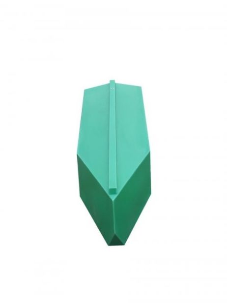 Catamaran boat end piece, green, 110 Liter, Polyethylene
