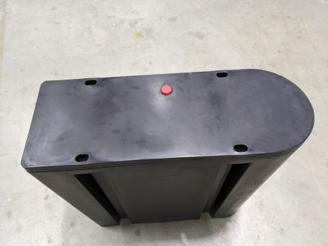 Gateway Pontoon, Y-Bom float without profile holder, black, 190 liters, PE