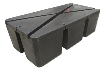Pontoon black, 150 liter, Polyethylene