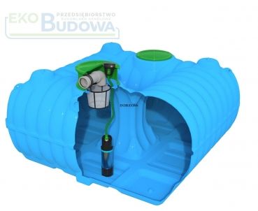 Cistern / rainwater underground tank FLAT 5000 liters, Polyethylene