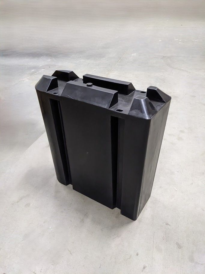 Gateway Pontoon, Y-Bom float with profile holder, black, 190 liters, Polyethylene