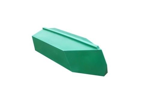 Catamaran boat end piece, green, 110 Liter, Polyethylene