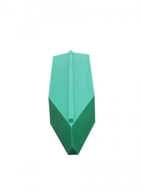 Catamaran boat end piece, green, 110 Liter, Polyethylene