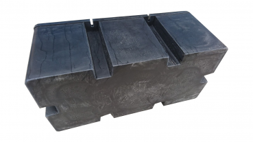 Ponton noir, 200 litres, polyéthylène