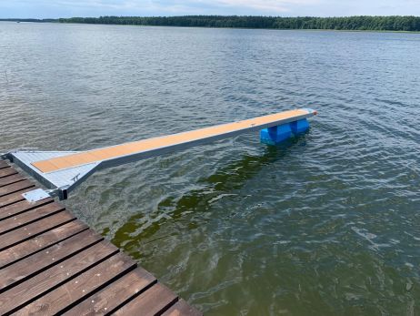Ponton Gateway, flotteur Y-Bom avec support profilé, noir, 190 litres, polyéthylène