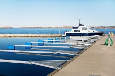 Gateway Ponton / Quais flottants Ponton Y-Bom, bleu, 110 litres, polyéthylène