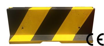 Barrière en béton U-14b BPPS-1 double face – peinte en jaune/noir