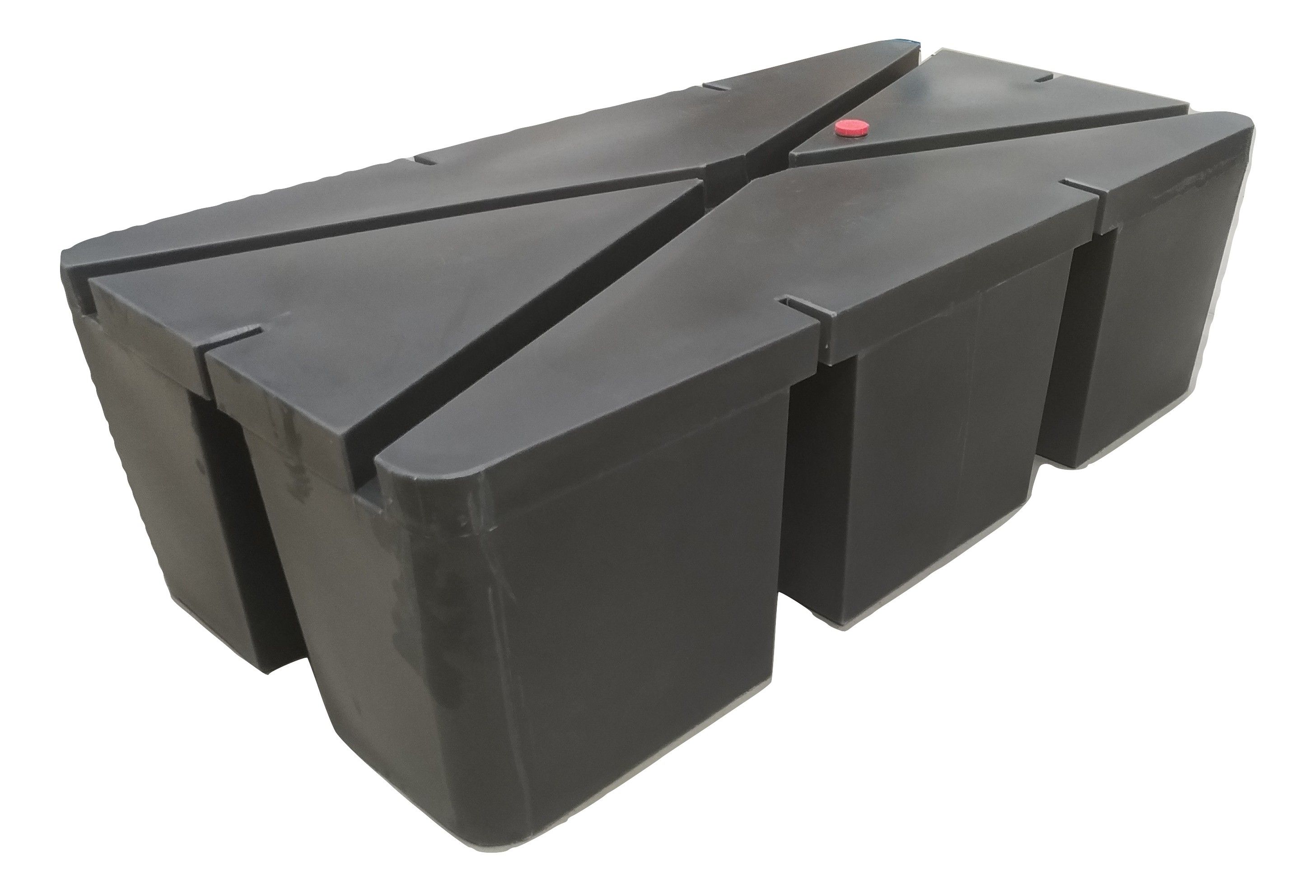 Ponton noir, 150 litres, polyéthylène