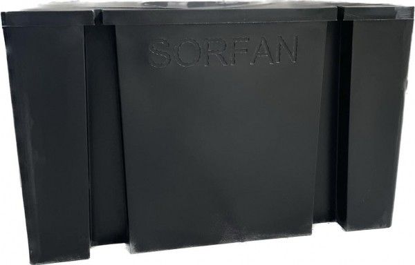 Ponton noir, 870 litres, polyéthylène