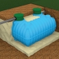 Preview: Zisterne Regenwasser Erdtank FLAT 7000 l