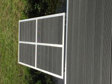Floating dock 1qm aluminum, wood covering