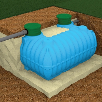 Zisterne Regenwasser Erdtank FLAT 7000 l