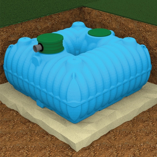 Zisterne Regenwasser Erdtank FLAT 3000 l