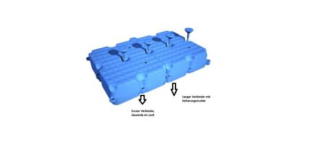 Modulo galleggiante per pontone FLEX Cube I (110x70x34 cm)