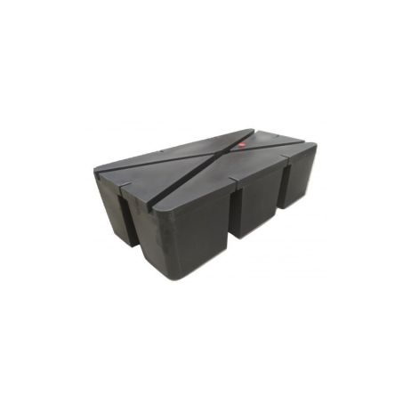 Pontone nero, 200 litri, polietilene