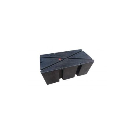 Credenza Pontoon nera, 300 litri, polietilene