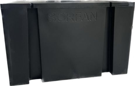 Pontone nero, 870 litri, polietilene