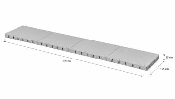 Pontile modulare - 155 x 928 cm