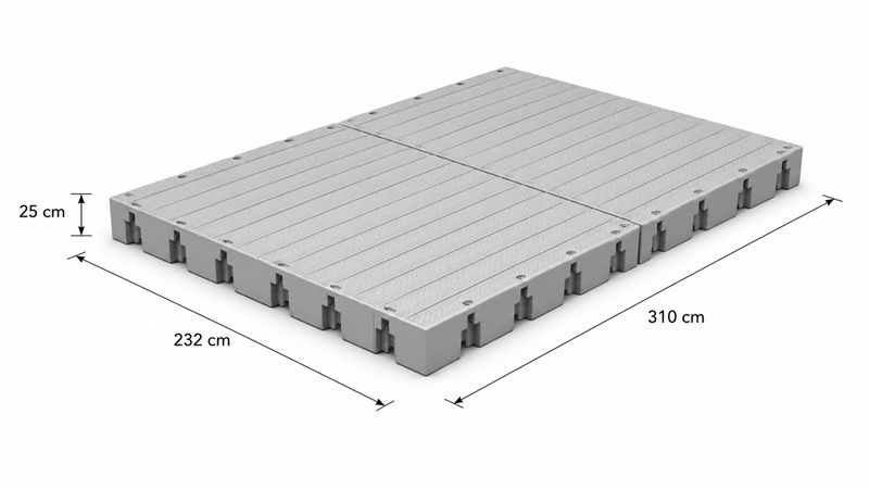 Pontile modulare - 310 x 232 cm
