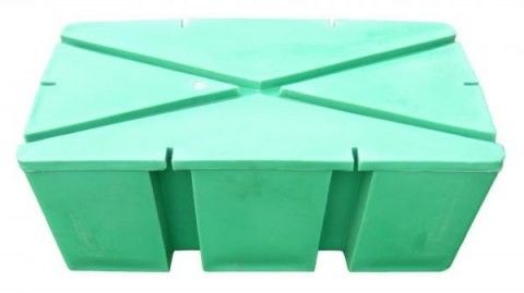 Pontone verde, 200 litri, polietilene