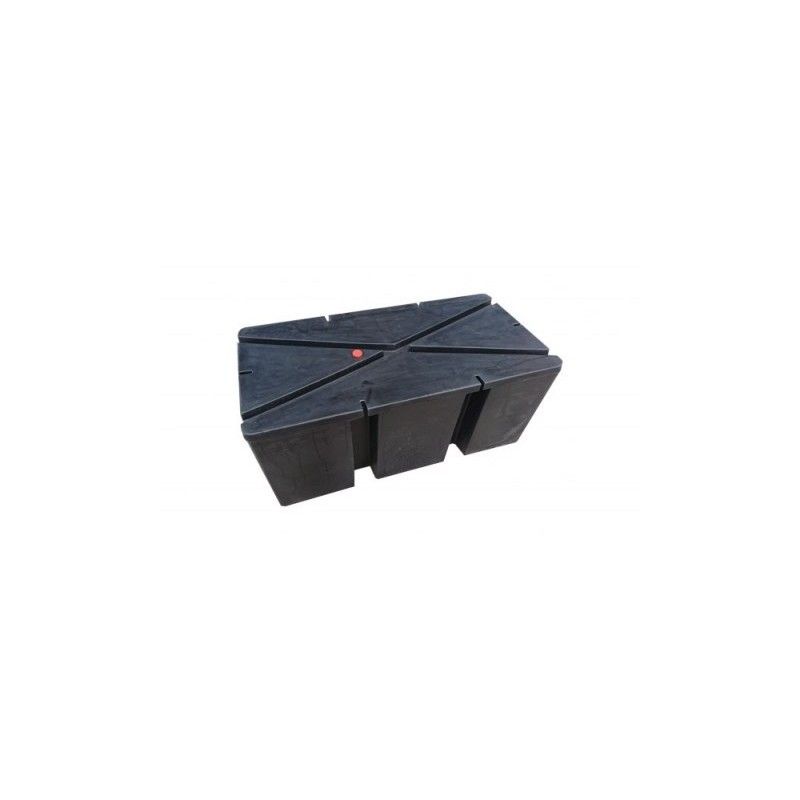 Credenza Pontoon nera, 300 litri, polietilene