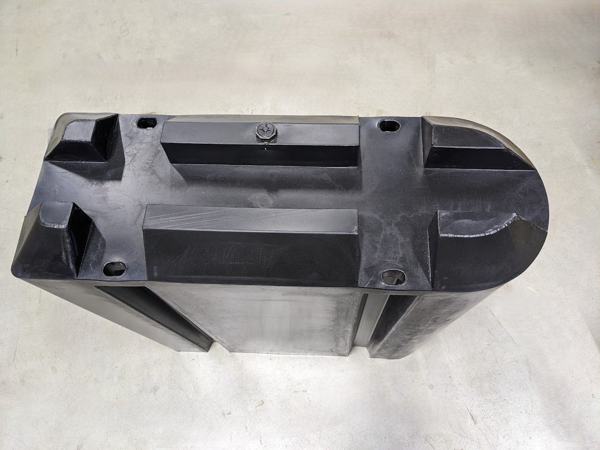 Gateway Pontoon, galleggiante Y-Bom con supporto per profilo, nero, 190 litri, polietilene