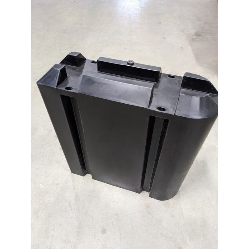 Gateway Pontoon, galleggiante Y-Bom con supporto per profilo, nero, 190 litri, polietilene