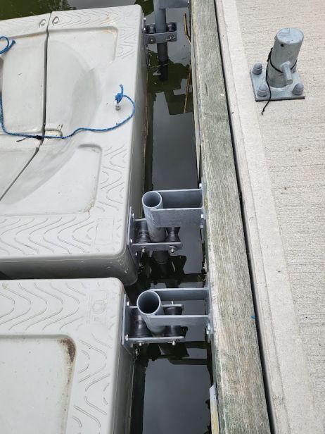 Drive-on jetski-platform met kade-connectorkit