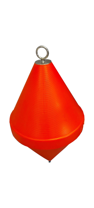 waterbouya groot met 2 oogjes / oranje