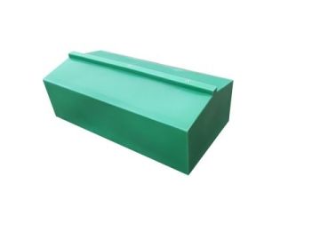 Middenstuk catamaranboot, groen, 100 liter, polyethyleen
