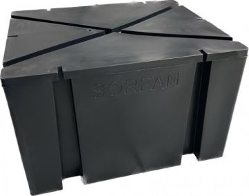 Ponton zwart, 870 Liter, Polyethyleen