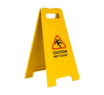 Waarschuwingsbord "Let op: gladde vloer"