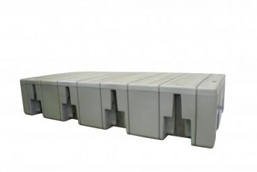 Basismodule WP 907 kg serie zonder eindstukken, 1230 x 2460 mm, hoogbord