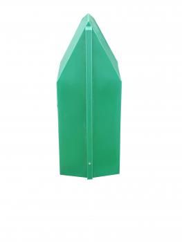 Eindstuk catamaranboot, groen, 110 liter, polyethyleen