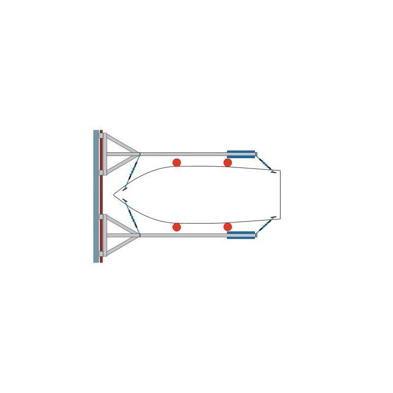Gateway Ponton / Drijvende dokken Ponton Y-Bom, blauw, 110 liter, Polyethyleen